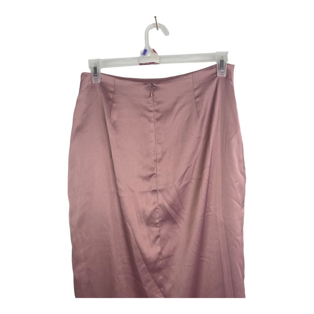 #115 NAKED WARDROBE Satin Slip Maxi Dress - Picture 4 of 11